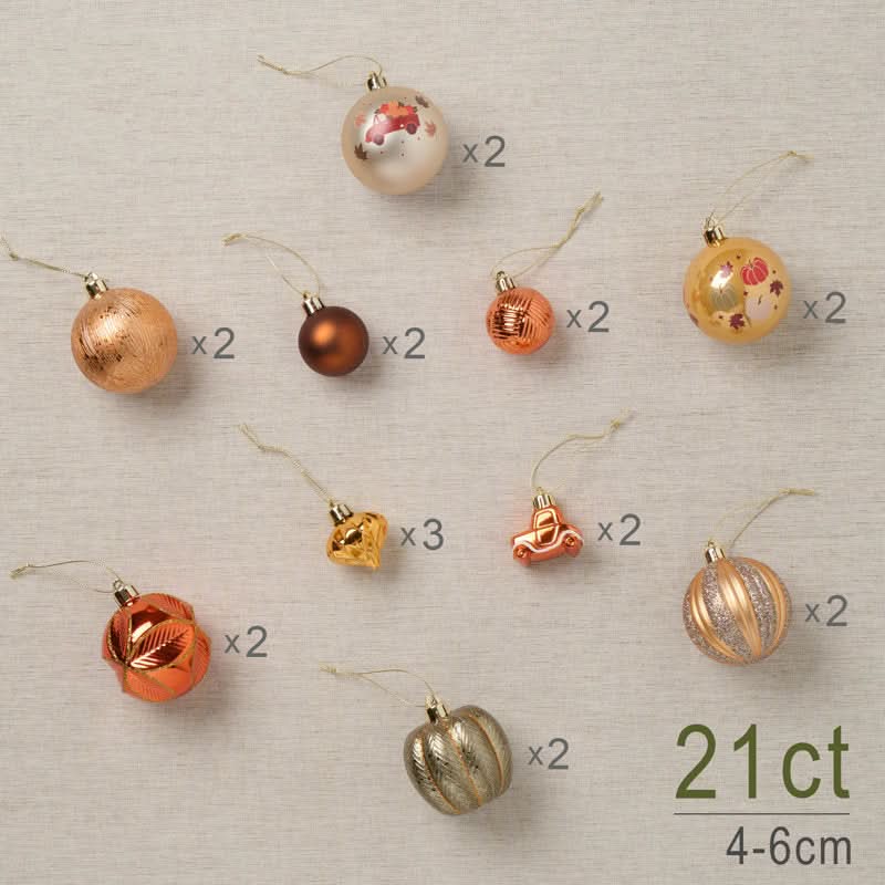 Kit Bolas Natalinas Decoração para Natal 21 Peças - Imagem 2