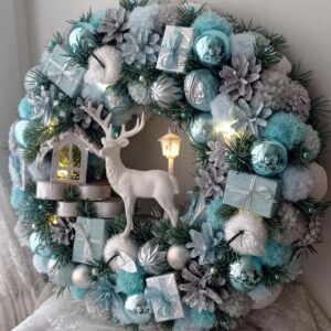 Guirlanda Decoração Natalina Luxo com Led 55CM