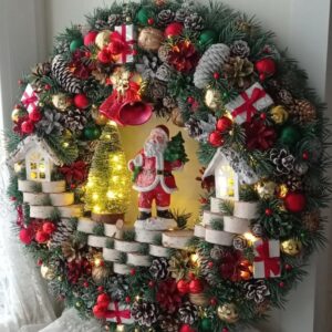 Guirlanda Decoração Natalina com led Luxo 65CM