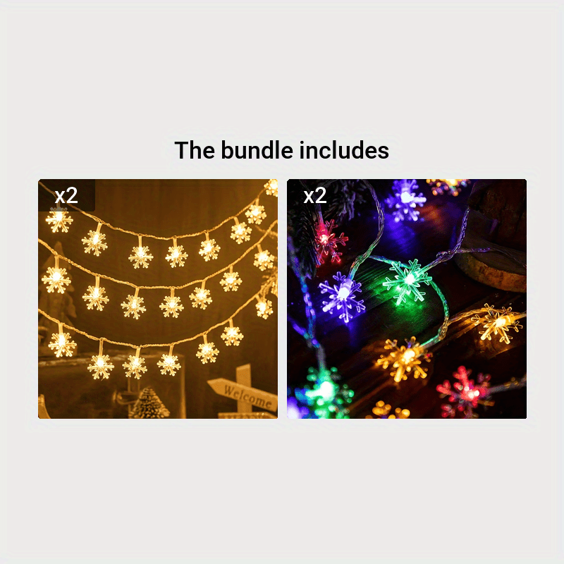 Cortina de Luzes LED Floco de Neve – 3 Metros - Imagem 13