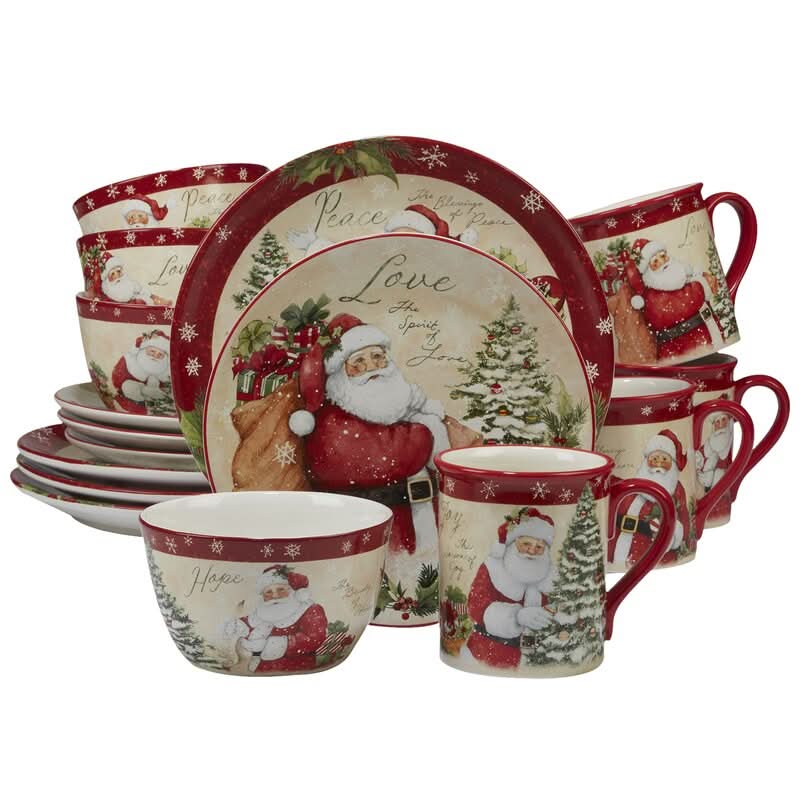 Conjunto de Louça de Natal Holiday Wishes – 16 Peças - Imagem 10