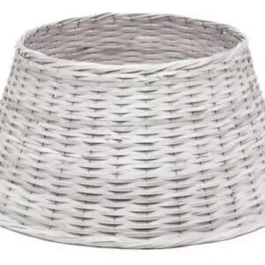 Saia De Árvore Natal Rigida Fibra Cinza 45x70cm