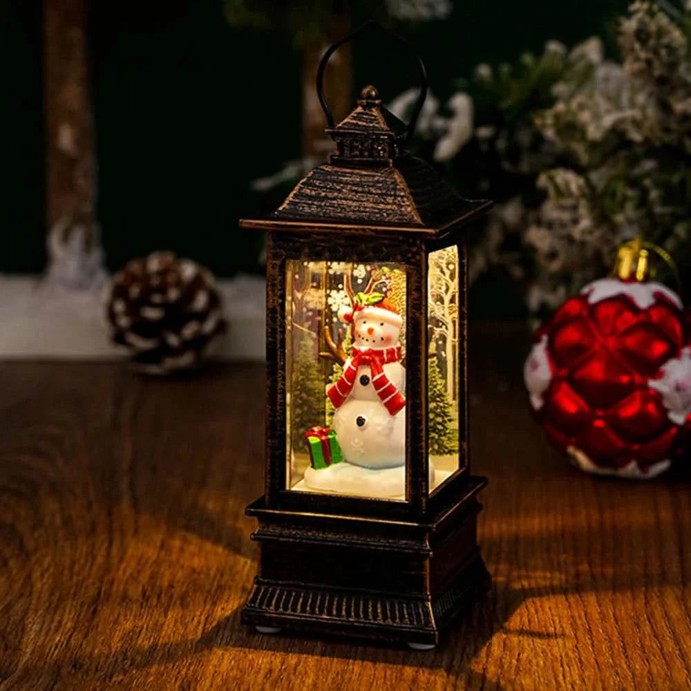 Luz Noturna Decorativa Natalina com Papai Noel e Boneco de Neve - Imagem 10