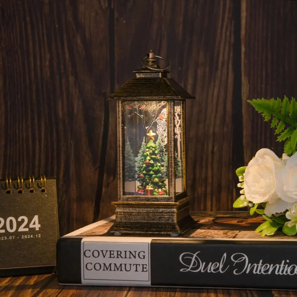 Luz Noturna Decorativa Natalina com Papai Noel e Boneco de Neve - Imagem 3