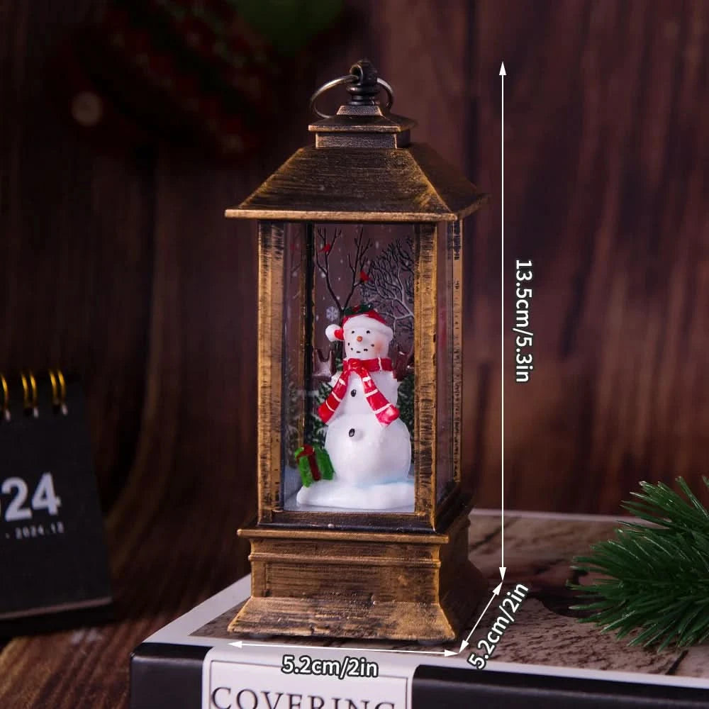 Luz Noturna Decorativa Natalina com Papai Noel e Boneco de Neve - Imagem 15