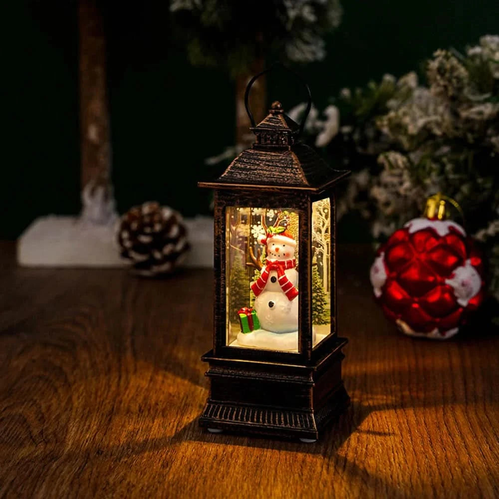 Luz Noturna Decorativa Natalina com Papai Noel e Boneco de Neve - Imagem 6
