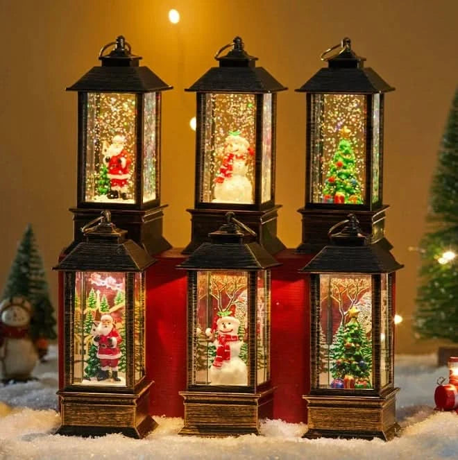 Luz Noturna Decorativa Natalina com Papai Noel e Boneco de Neve - Imagem 12